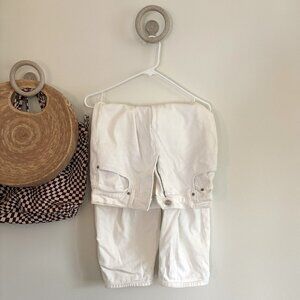 High Waisted BDG White Balloon Jeans